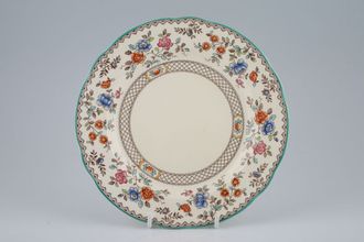 Spode Audley Green Edge Royal Jasmine - Pottery Breakfast / Lunch Plate 9"