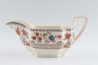 Sell Spode Audley Green Edge Royal Jasmine - Pottery Sauce Boat