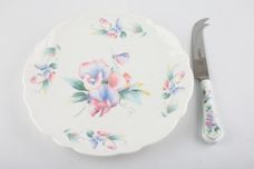 Aynsley Little Sweetheart Cheese Board + Knife plate and knife 8 1/4" thumb 1