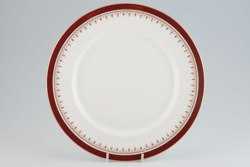 Aynsley Durham - Red 1646 - Straight Edge Dinner Plate 10 1/2"