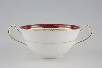 Sell Aynsley Durham - Red 1646 - Straight Edge Soup Cup 2 handles - 2 1/4" deep