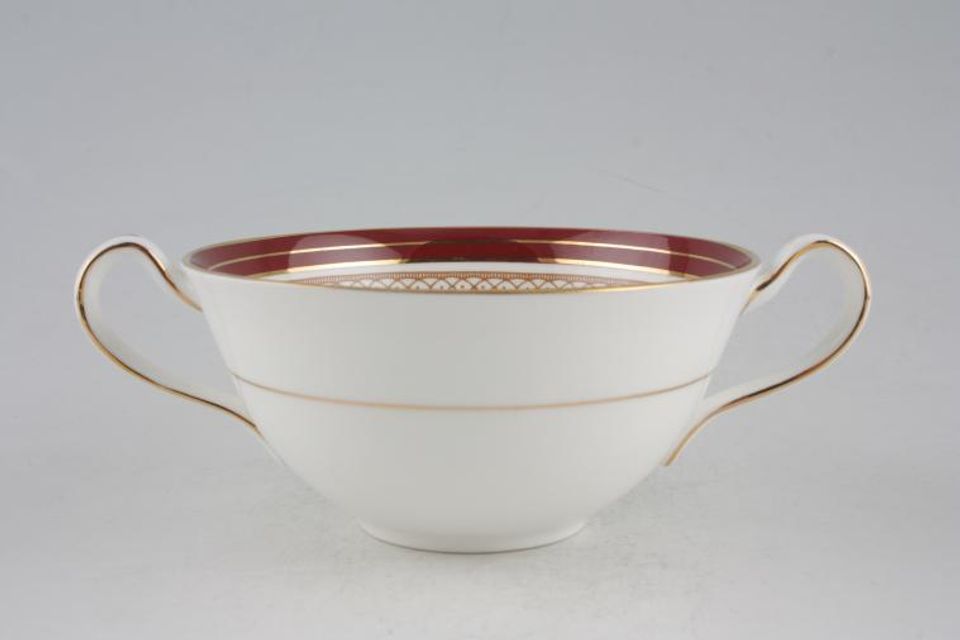 Aynsley Durham - Red 1646 - Straight Edge Soup Cup 2 handles - 2 1/4" deep
