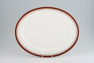 Sell Aynsley Durham - Red 1646 - Straight Edge Oval Platter 13 5/8"