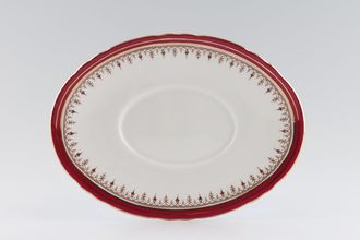 Sell Aynsley Durham - Red 1646 - Wavy Edge Sauce Boat Stand oval 8 1/2"