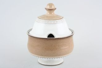 Denby Seville Sugar Bowl - Lidded (Tea) footed - domed lid 4 3/8" x 2 7/8"