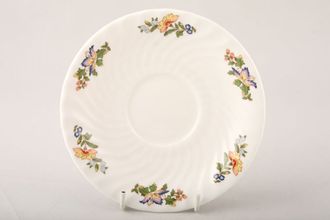 Sell Aynsley Cottage Garden Soup Cup Saucer Swirl Shape 6 3/8"