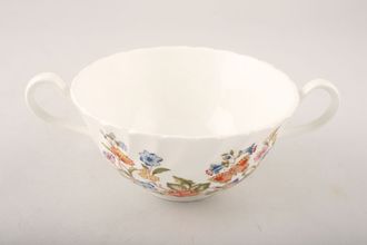 Sell Aynsley Cottage Garden Soup Cup Swirl Shape, 2 handles, No pattern inside