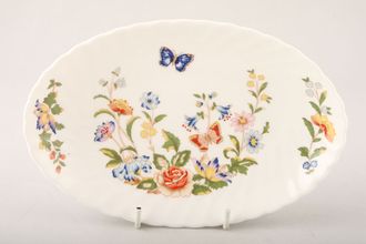 Sell Aynsley Cottage Garden Serving Dish Swirl Shape, shallow oval dish 8 1/8"