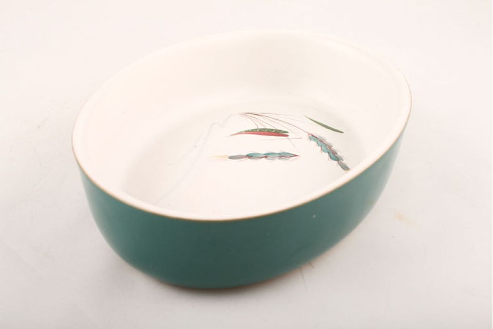 Denby Greenwheat Serving Dish oval - open 8 1/2" x 5 1/2"