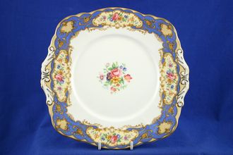 Sell Paragon Pompadour - Blue Cake Plate Square, Eared 9 5/8"