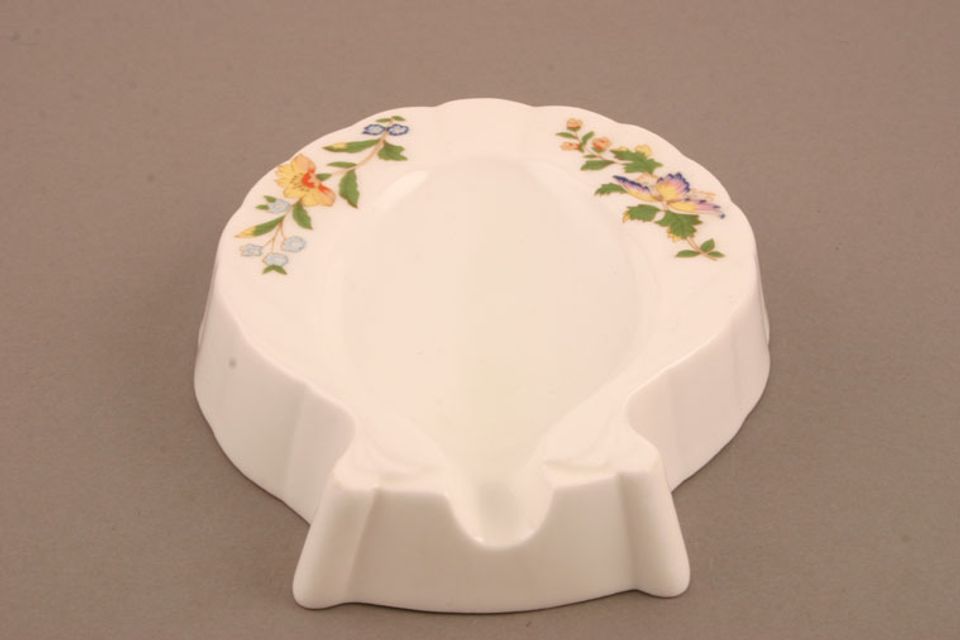 Aynsley Cottage Garden Tray (Giftware) horseshoe shape, spoon rest, 4 1/2" t to b