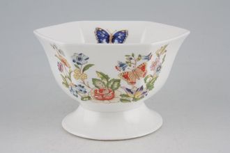 Aynsley Cottage Garden Gift Bowl hexagonal footed bowl 4 3/8"