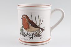 Denby Birds of a Feather Mugs Mug Robin 3 1/4" x 3 3/4" thumb 1