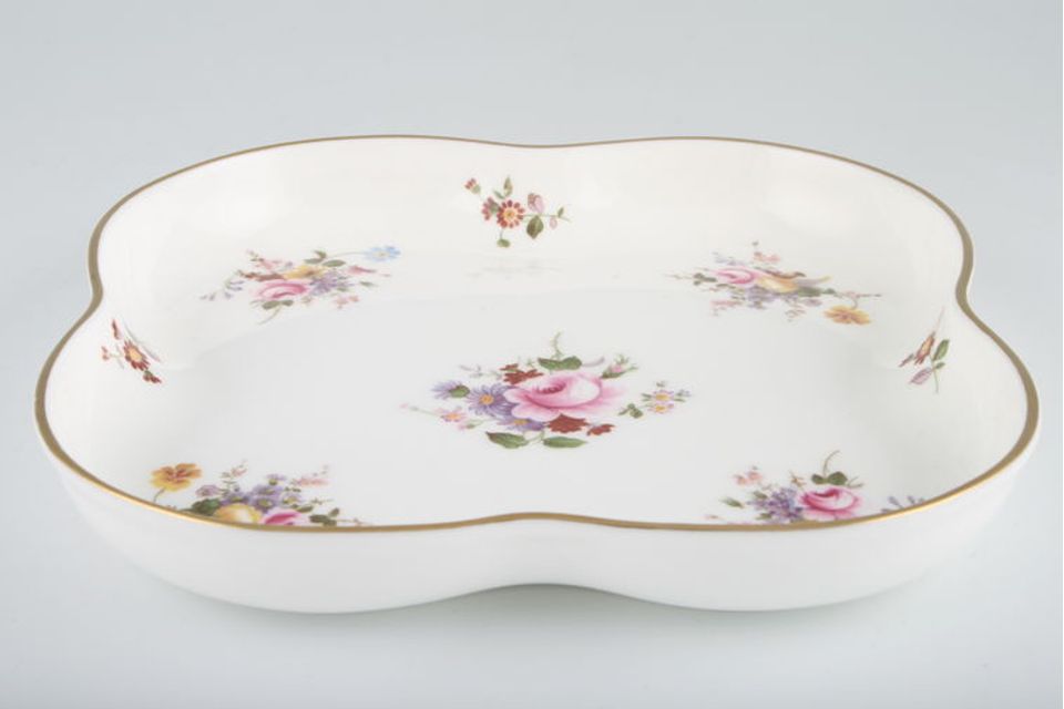 Royal Crown Derby Derby Posies - Various Backstamps Dish (Giftware) Flowers may vary, square dish with rounded edges 6 3/4" x 6 3/4"