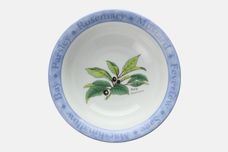 Royal Worcester Herb Garden Soup / Cereal Bowl Blue Borders 6 3/4" thumb 2
