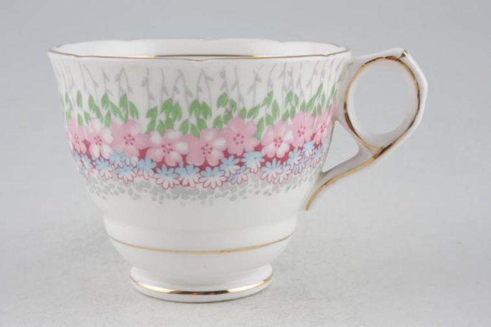 Royal Stafford Glendale - Pink and blue Teacup 3 1/4" x 2 3/4"