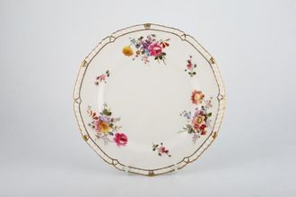 Royal Crown Derby Derby Posies - Various Backstamps Breakfast / Lunch Plate Roped edge with gold work, Flowers may vary 8 7/8"