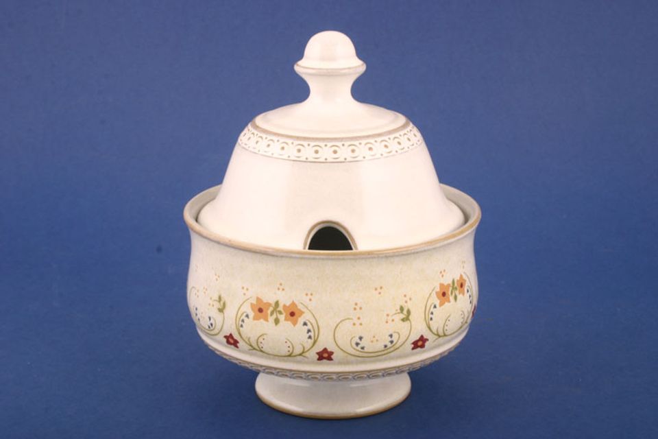 Denby Avignon Sugar Bowl - Lidded (Tea) Footed 4 3/8" x 2 7/8"