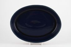 Denby Harlequin Serving Dish oval- open- blue inner - red outer 11 1/2" x 8 5/8" thumb 2