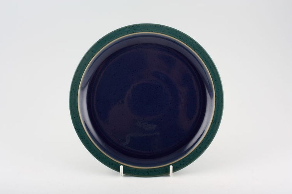 Denby Harlequin Salad/Dessert Plate Blue Inner-Green Outer 8 5/8"