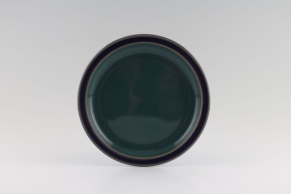 Denby Harlequin Tea / Side Plate Green Inner - Blue Outer 6 3/4"