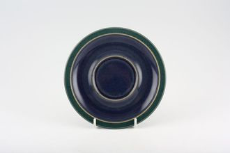 Denby Harlequin Breakfast Saucer Blue Inner- Green outer 6 3/4"