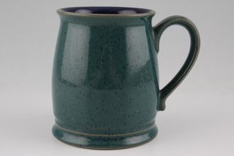 Sell Denby Harlequin Mug Tudor mug -Tankard Shape- Blue Inner - Green Outer 3" x 4"
