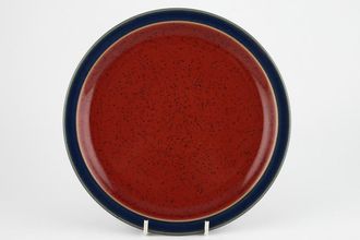 Denby Harlequin Salad/Dessert Plate Red inner- Blue outer 8 5/8"