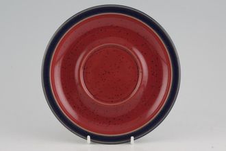 Sell Denby Harlequin Breakfast Saucer Red Inner- Blue rim 6 3/4"