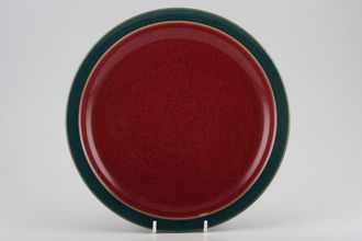 Denby Harlequin Dinner Plate Red inner - Green outer 10 3/8"