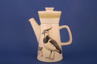 Denby Birds RSPB Coffee Pot lapwing on outer 1 1/2pt