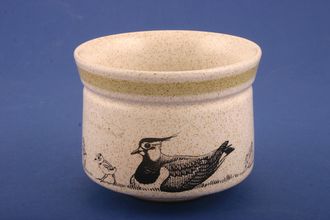 Denby Birds RSPB Sugar Bowl - Open (Tea) lapwing on outer 3 3/8" x 2 5/8"