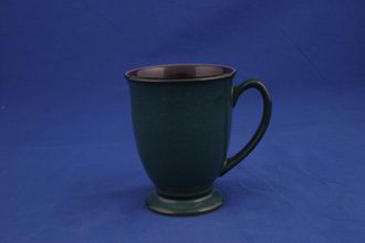 Denby Java Mugs Mug footed-green outer-purple inner 3 3/8" x 4 1/4"