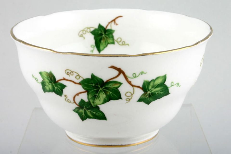 Colclough Ivy Leaf - 8143 Sugar Bowl - Open (Tea) wavy edge 4 1/4" x 2 1/2"
