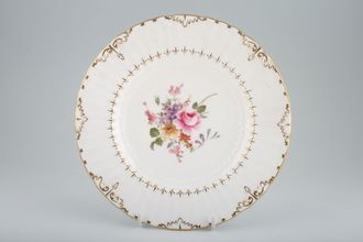 Royal Crown Derby Derby Posies - Various Backstamps Breakfast / Lunch Plate Wide fluted rim with goldwork, centre pattern 9"