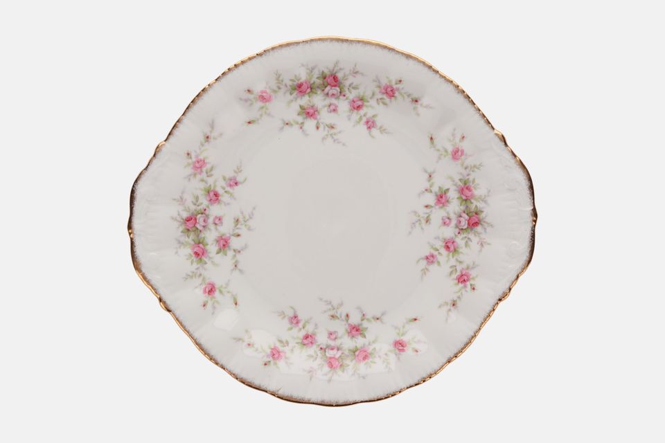 Paragon & Royal Albert Victoriana Rose Cake Plate Round - eared 10 1/2"