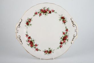 Paragon Minuet - Pink Roses Cake Plate Wavy Edge, Round, Eared 10 1/2"