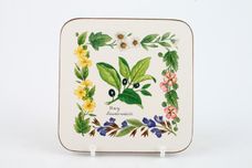 Royal Worcester Worcester Herbs Coaster Box of 6 - Herb pattern 4" x 4" thumb 1