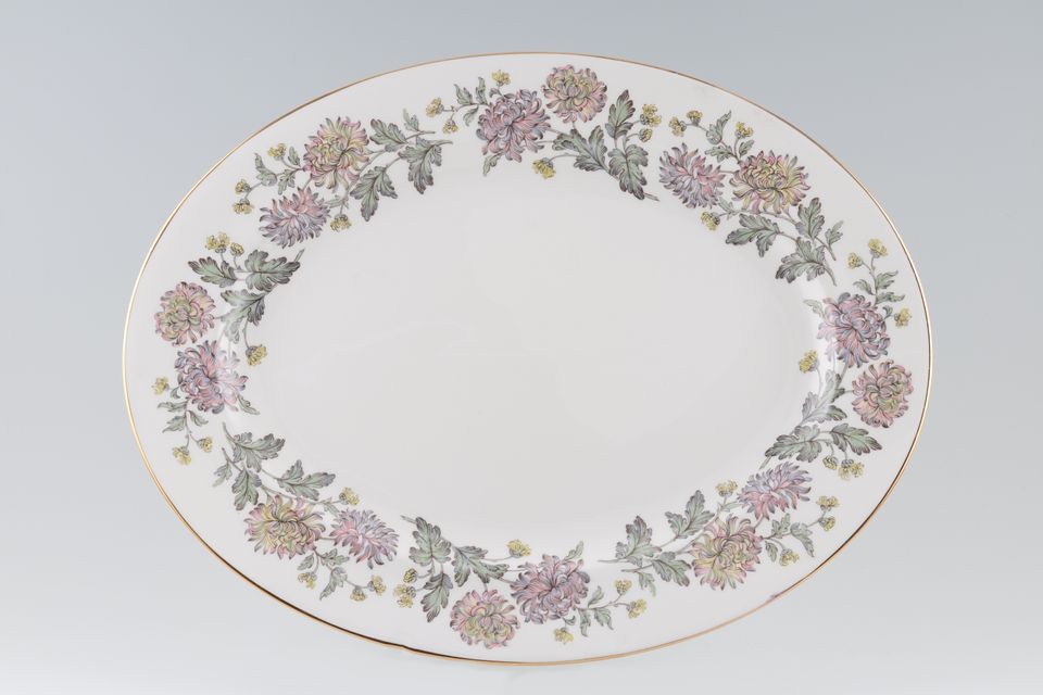 Paragon Chrysanthemum Oval Platter 15"
