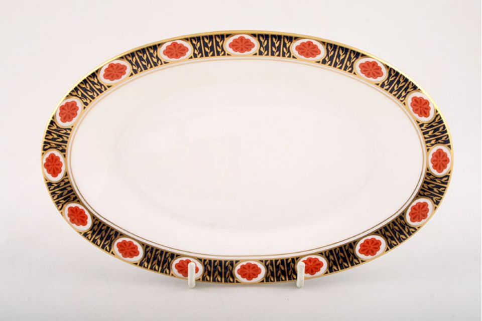 Royal Crown Derby Ambassador - A1305 Sauce Boat Stand oval 8 3/8"