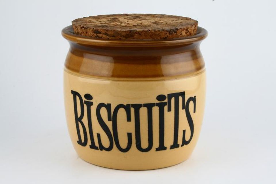 T G Green Granville Storage Jar + Lid Biscuits - Cork Lid 6 3/8" x 6"
