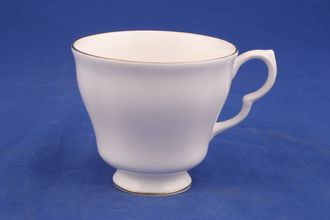 Colclough White and Gold Teacup shape D - plain rim 3 3/8" x 3"