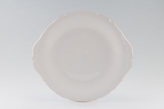 Sell Colclough White and Gold Cake Plate round - eared 10 3/8"