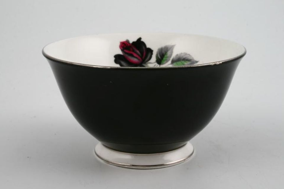 Royal Albert Masquerade Sugar Bowl - Open (Tea) black  4 7/8"