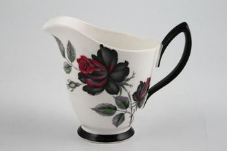Royal Albert Masquerade Milk Jug floral - black handle 1/2pt