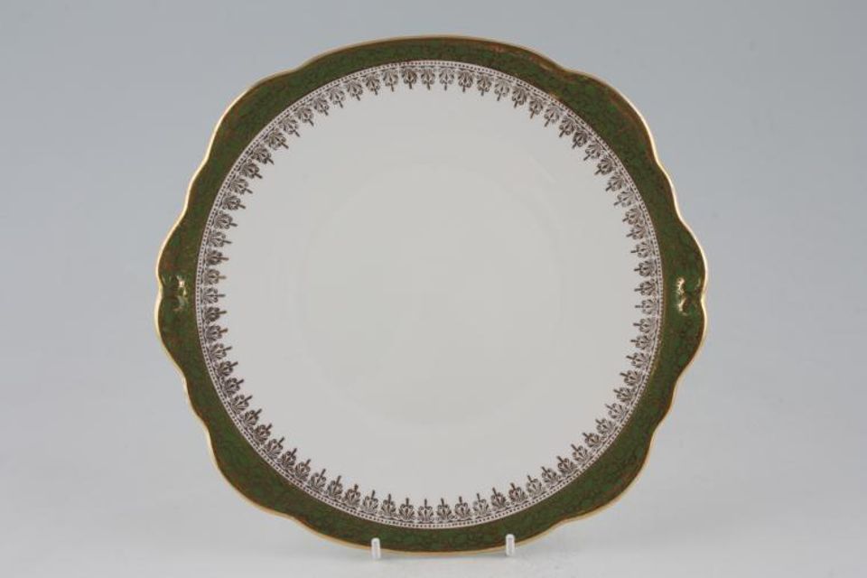 Duchess Winchester - Green Cake Plate 9 1/4"