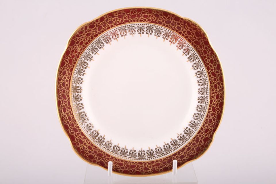 Duchess Winchester - Burgundy Tea / Side Plate Squared Edge 6 1/8"