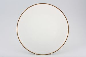 Thomas Medaillon Gold Band - White with Thick Gold Line Dinner Plate