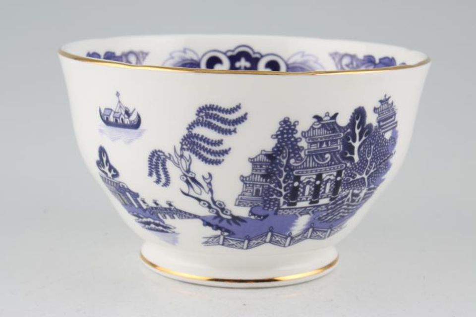 Duchess Willow - Dark Blue Sugar Bowl - Open (Tea) 4 5/8"