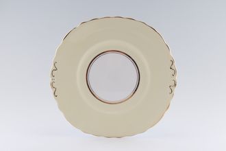 Colclough Harlequin - Ballet - Very Pale Yellow Cake Plate round - eared 9 1/8"